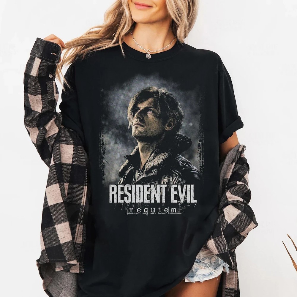 Leon S. Kennedy Resident Evil 9 Requiem Retro Graphic Unisex T-Shirt S-5XL