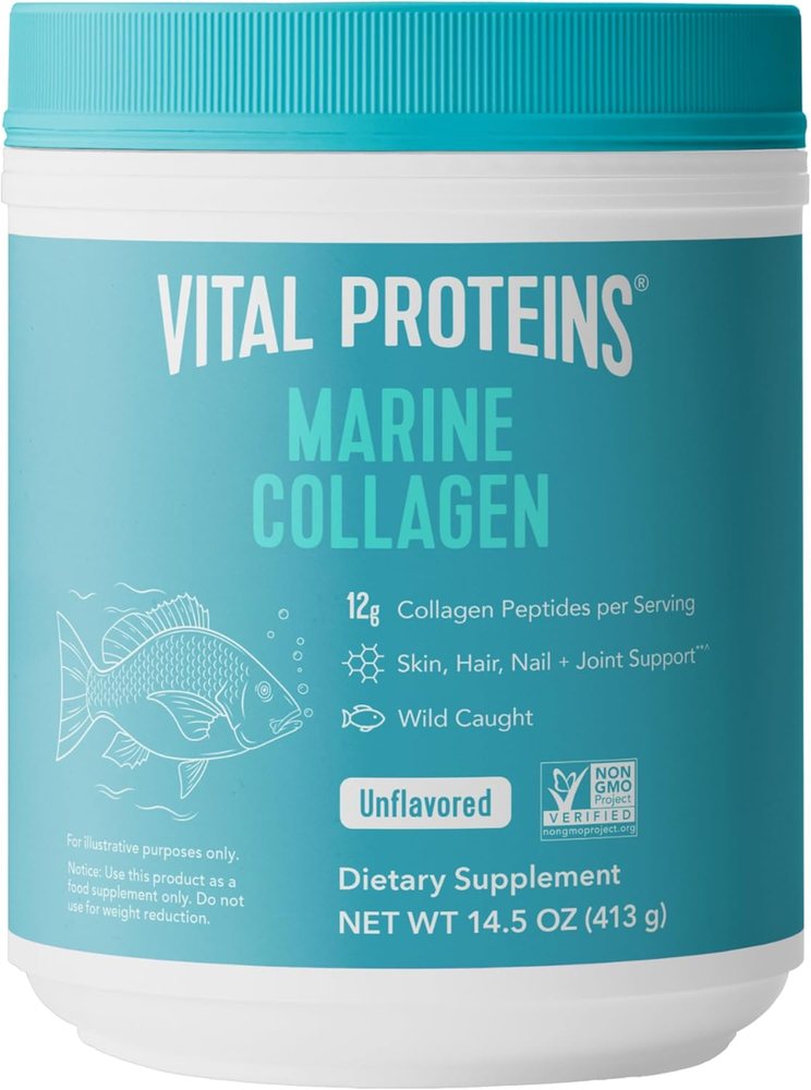 Marine Collagen Peptides Powder Supplement for Skin Hair Nail Joint - Hydrolyzed