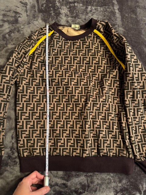 Fendi FF Monogram Knit Sweater – Brown – Not Verified – Used