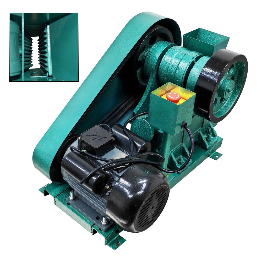 100X60 Mini Jaw Crusher for Rock Ore Slag Steel Slag Coal Stone Crushing 220V