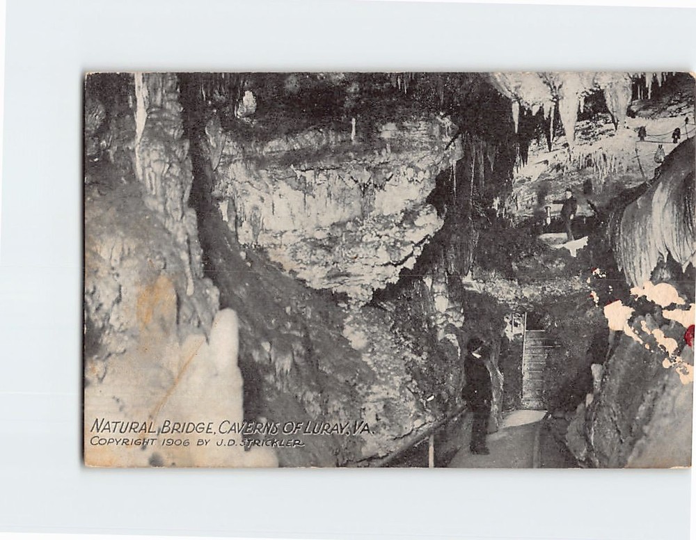 Postcard Natural Bridge Caverns of Luray Virginia USA