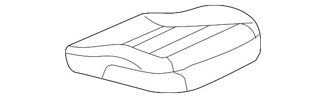 Genuine GM Ebony Passenger Seat Cushion Cover 19123846