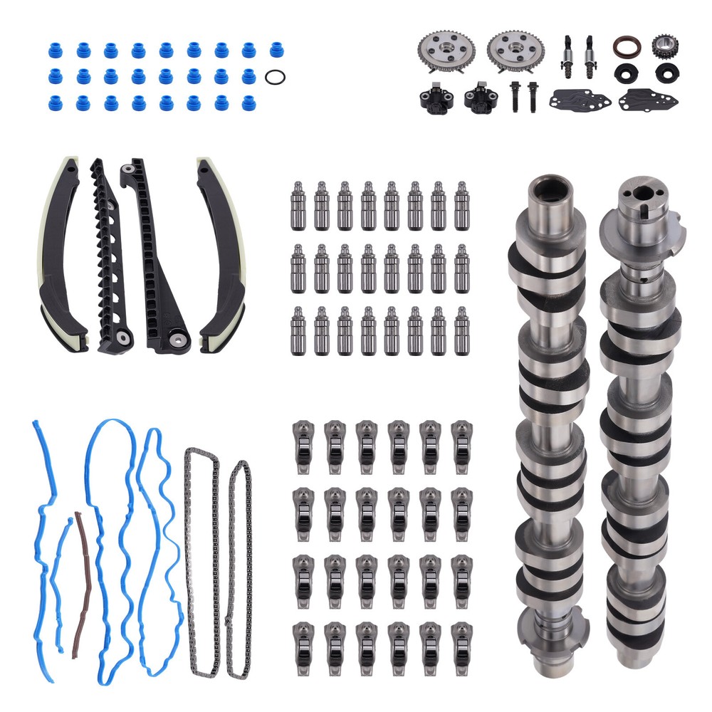 Camshafts Lifters Rocker Arms Timing Chain Kit For F150 Lincoln F85Z-6M274-AA