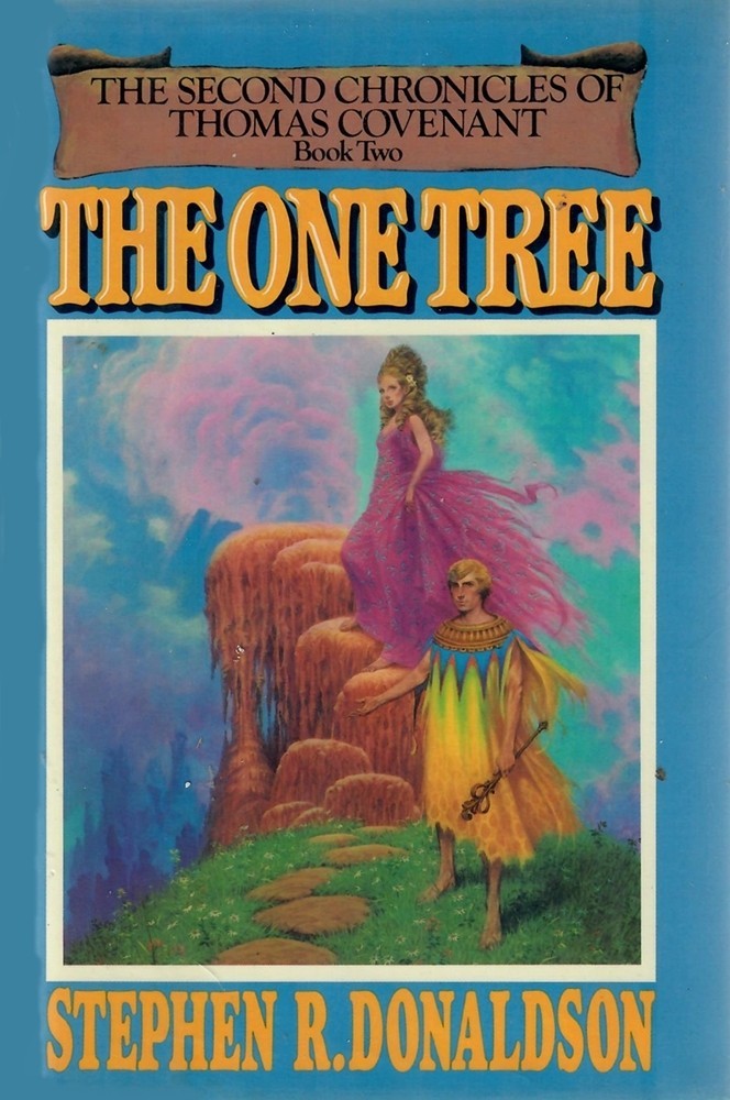 2nd Thomas Covenant #2: The One Tree, by S.R. Donaldson - HC w/DJ BCE 1982 (c2)