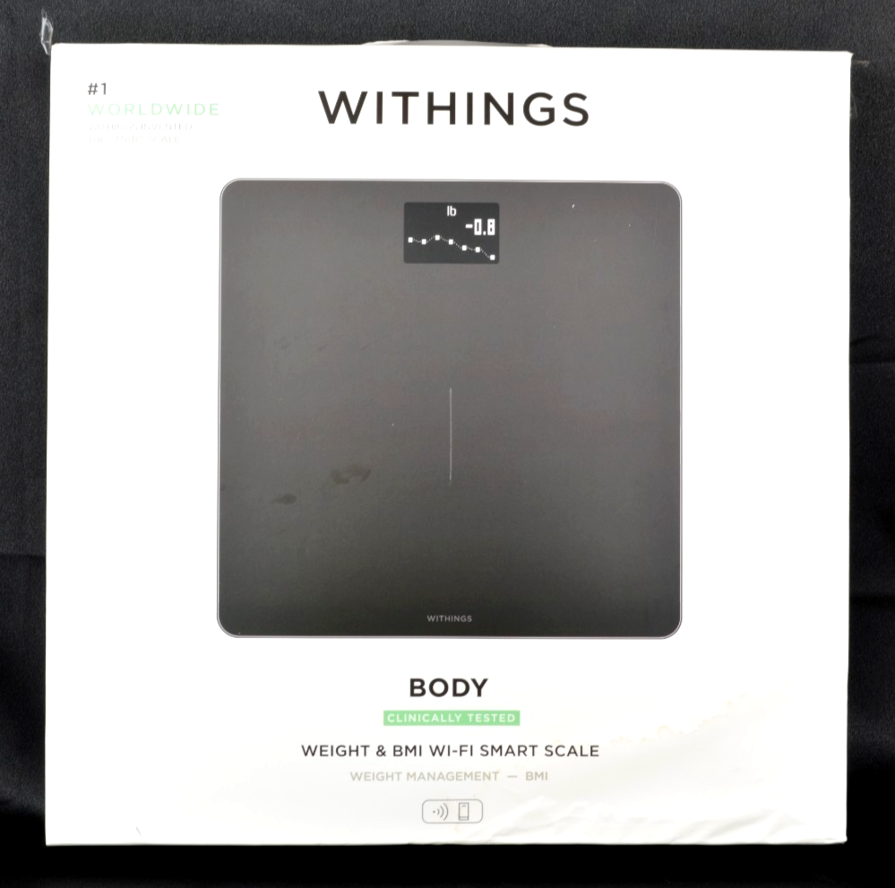 Withings Body Weight & BMI Wi-Fi Digital Smart Scale w/ Smartphone App - Black