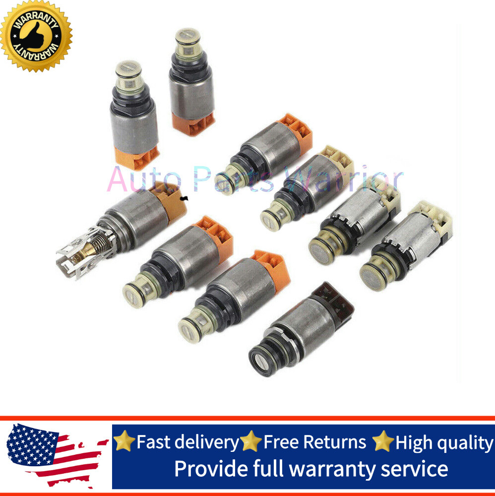 10X 9-Speed Transmission Valve Solenoid Kit 04752873AA 9HP48 For Land Rover