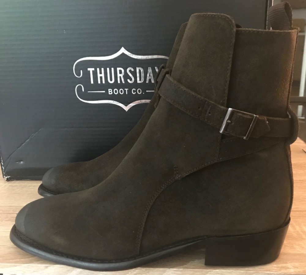 Thursday Boot Co Rogue Dark Olive Suede Boots - Men's Size 9 US