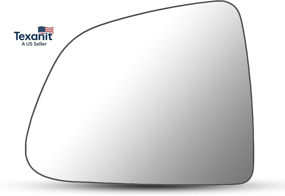 Driver Side Mirror Glass Replacement for Tesla Model Y 2019-2024 - Left Side Vie