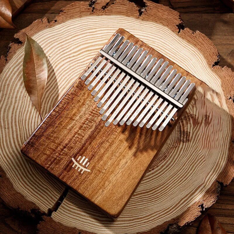 100% New 17 Key Kalimba Nail Extension Portable Kalimba Walnut Acrylic Caliber