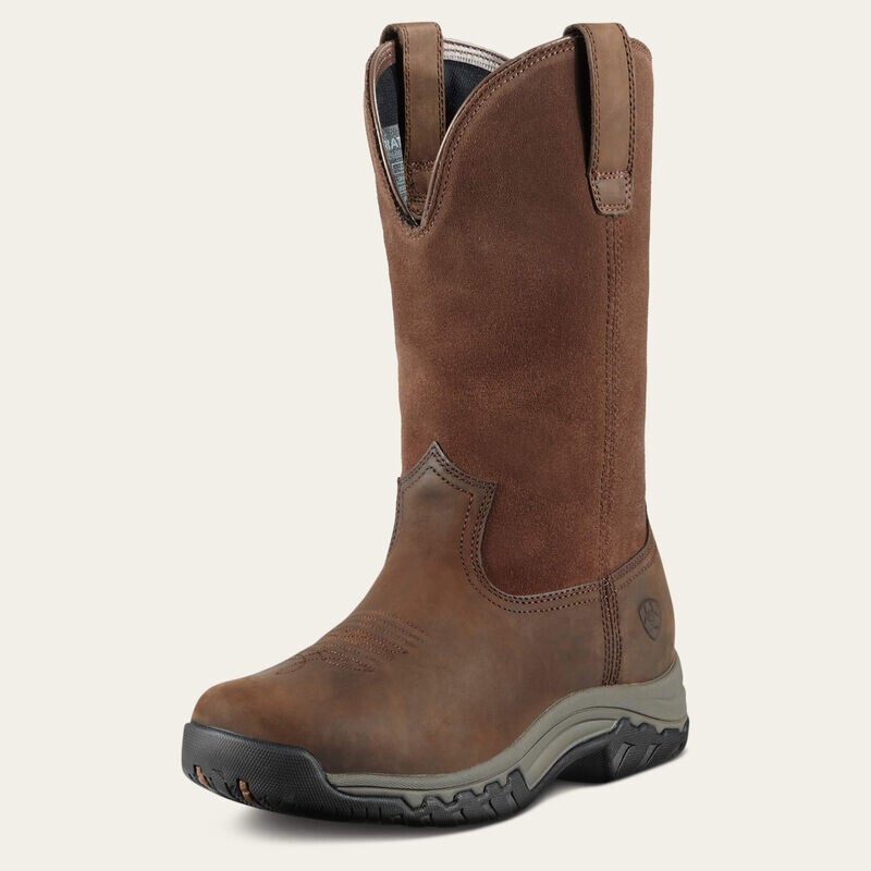 Ariat Terrain Pull On Waterproof Boot Comfort DISTRESSED BROWN Size B-Medium US