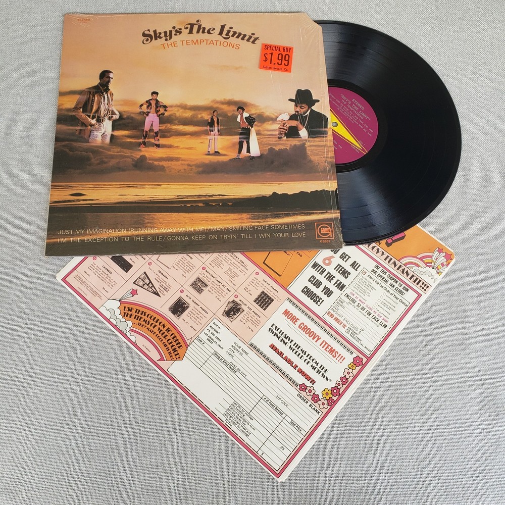 TEMPTATIONS • Sky's The Limit 1971 LP Shrink 