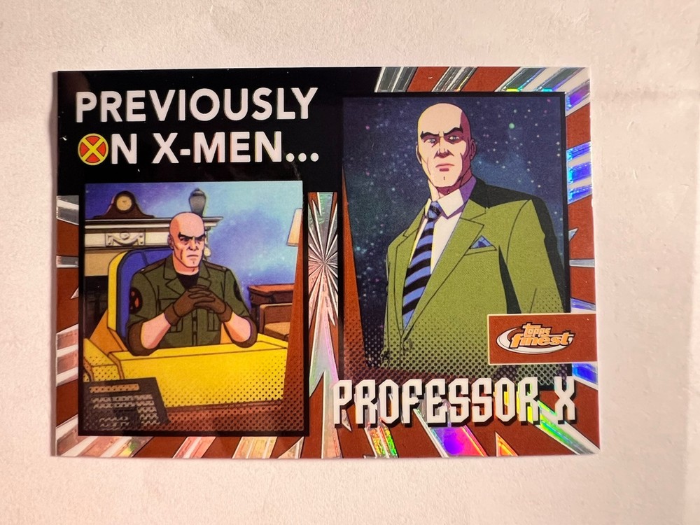 PROFESSOR X 2025 Topps Finest X-Men 97' Previously On X-Men #PO-20