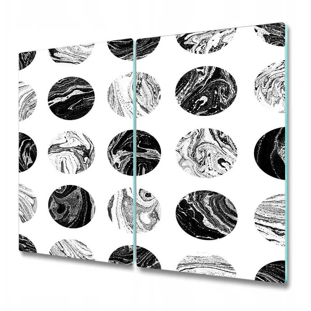 Glass Worktop Kitchen Chopping Cutting Board ed Moon Simple Geometric 2x30x52