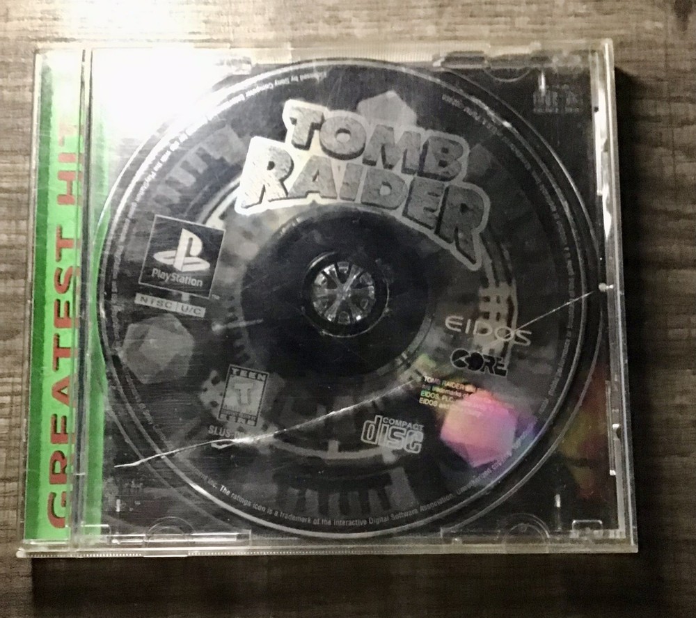 Tomb Raider PS1 PlayStation 1 Greatest Hits Disc and Case READ DESCRIPTION!!!!