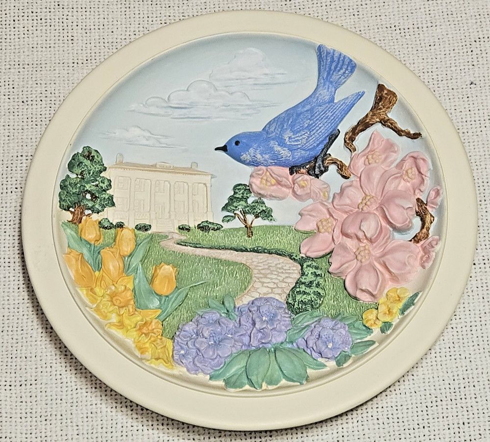 Vintage Avon Plate Blue Bird 1994 8