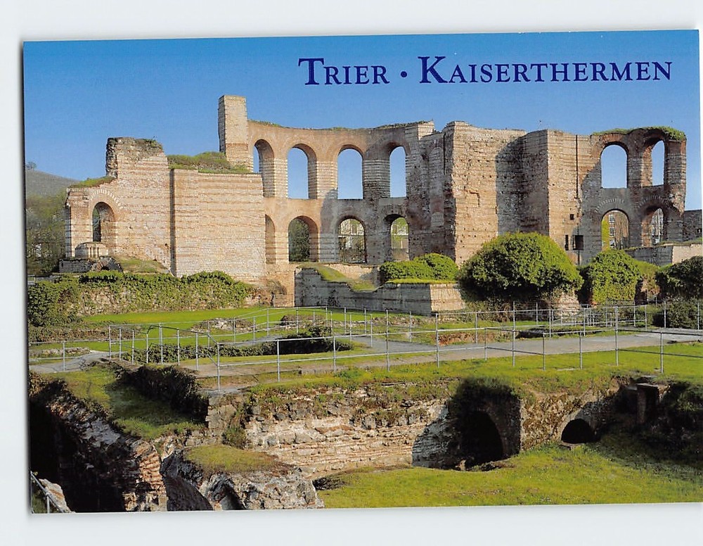 Postcard Kaiserthermen Trier Germany