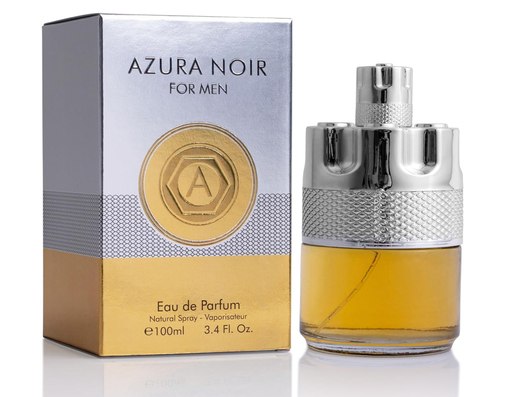AZURA NOIR For Men Eau de Parfum Spray 3.4 fl oz / 100ml Long Lasting Men's
