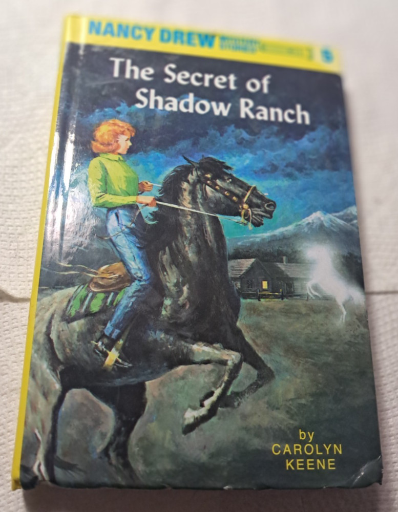 Nancy Drew mystery 5 The Secret of Shadow Ranch Flashlight children hard cover