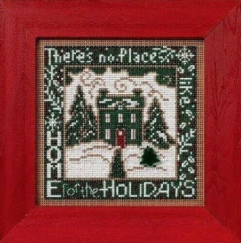 MILL HILL Buttons Beads Kit Counted Cross Stitch HOME FOR THE HOLIDAYS MH14-2301