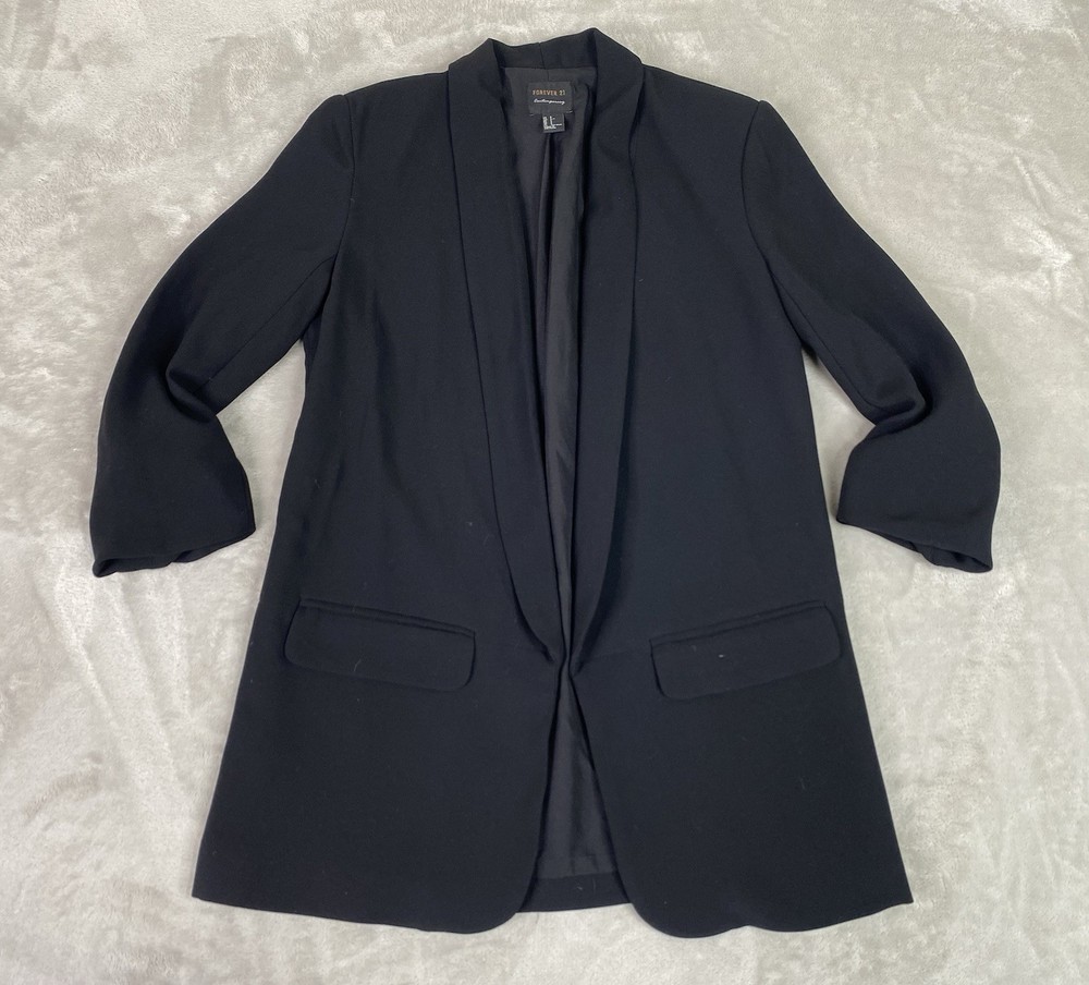 Forever 21 Contemporary Women's Black Blazer Size Small Long Sleeve