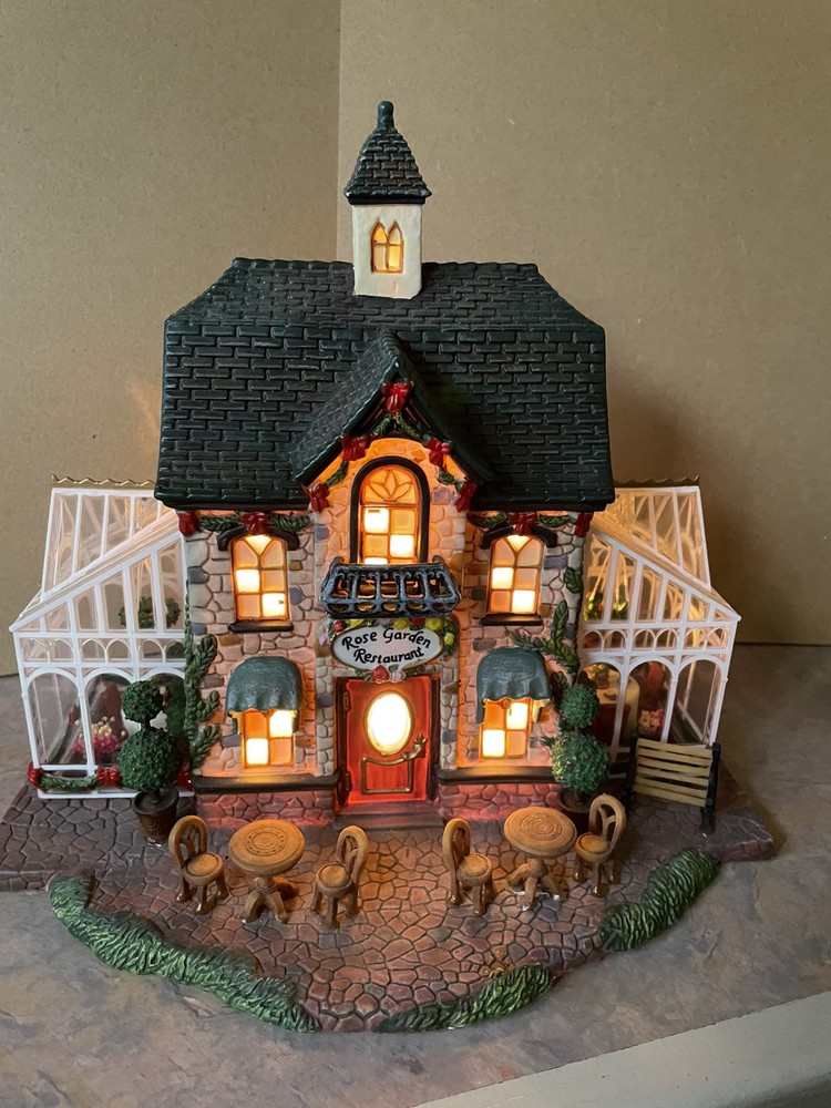 Heartland Valley Village Rose Garden Restaurant Retired Ltd Edition Dollhouse