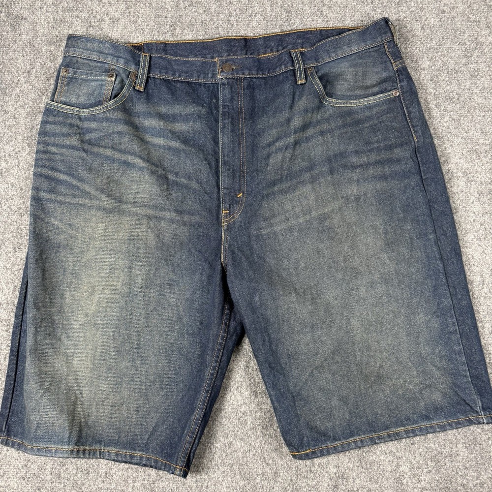 👖 Levi’s 569 Men's Loose Straight Denim Shorts Blue Jean Size 44 Big & Tall