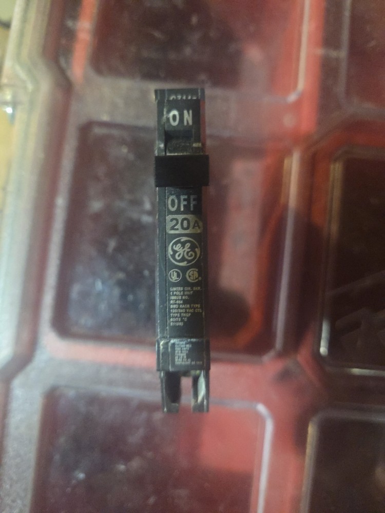 General Electric THQP120 20A Circuit Breaker - Black