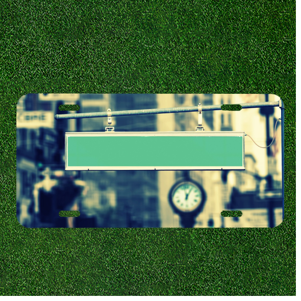 Custom Personalized License Plate Auto Tag With Street Sign Design Add Name