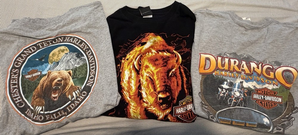 Harley Davidson Graphic Shirt Lot Of 3 Size 3XL Motorcycle Biker Wholesale