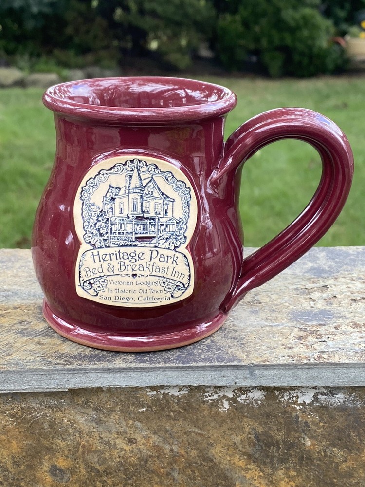 Deneen Pottery USA Heritage Park Bed & Breakfast San Diego California 10 Oz Mug