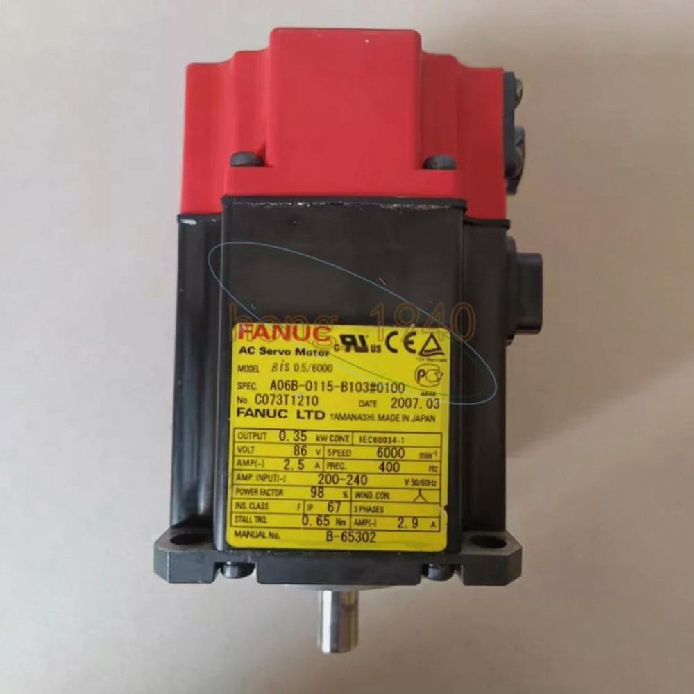 Used One FANUC SERVO MOTOR A06B-0115-B103#0100 Tested in Good Condition