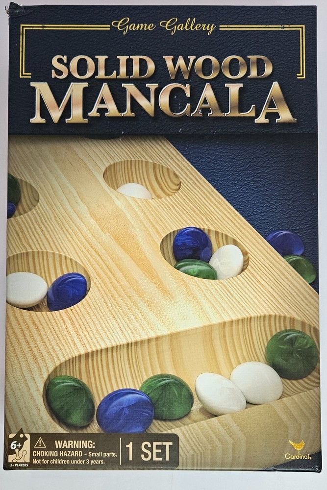 Game Gallery Solid Wood Mancala Cardinal Spin Master New