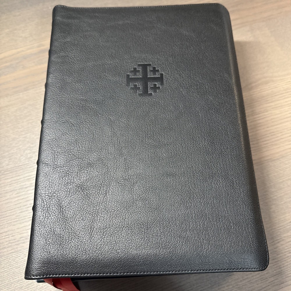 NASB Schuyler Wide Margin Bible Black Goatskin Leather