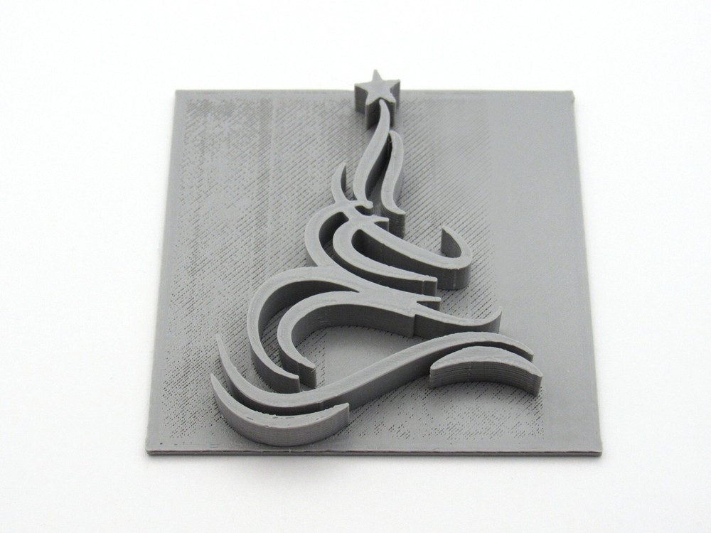 Abstract Christmas Tree Clay Stamp for Handbuilt Pottery Mugs  -image