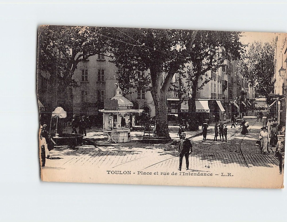 Postcard Place et rue de l Intendance Toulon France