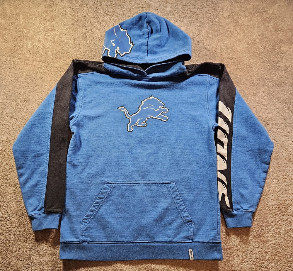 Detroit Lions Team Apparel By Reebok Hoodie Size S/M NFL FAST SHIPPING