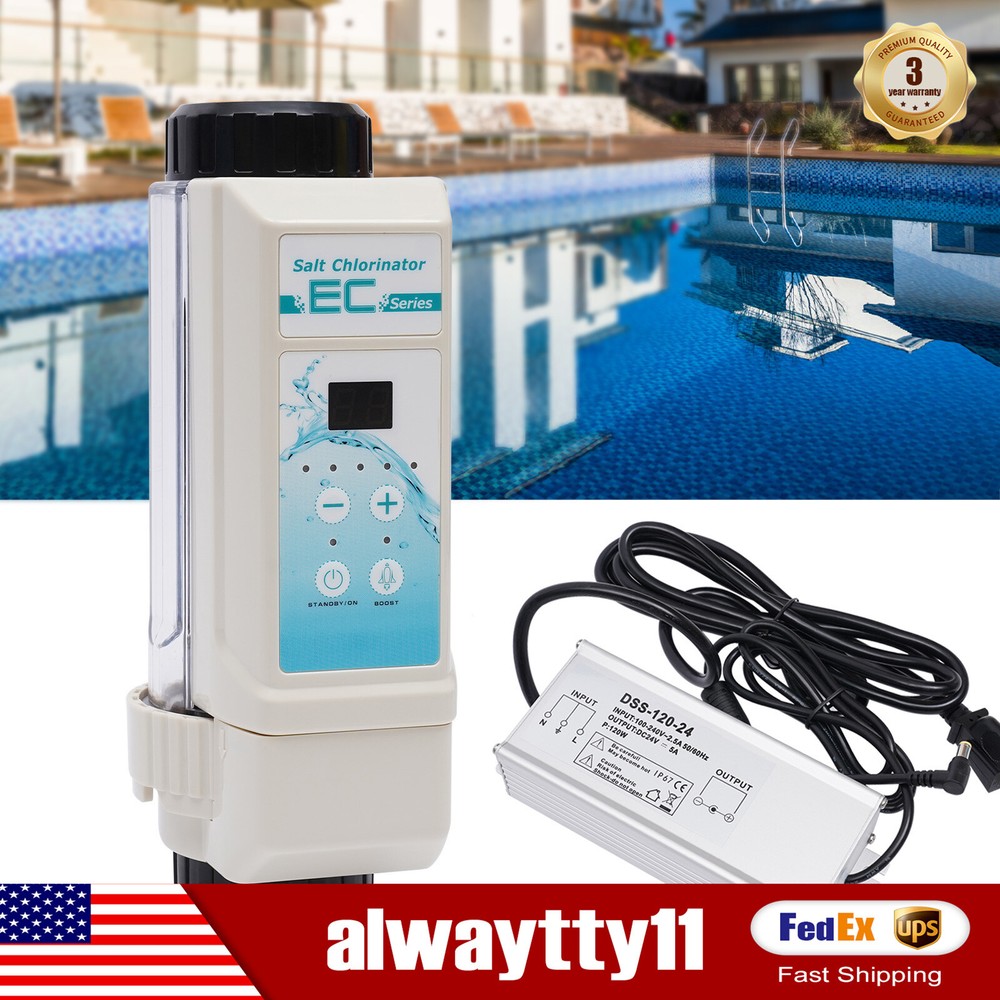 Complete Salt Water Pool Chlorine Generator System for 26000 Gallon Chlorinator