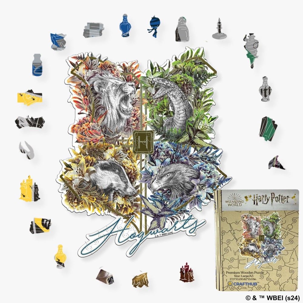 Crafthub Harry Potter Wooden Puzzles for Adults – A3 Size with 160 Pieces Woo...