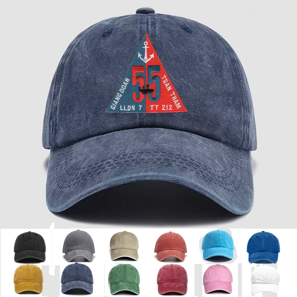 Custom Embroidered Hat Naval River Patrol Group 55, Veteran Cap, Trucker Hat