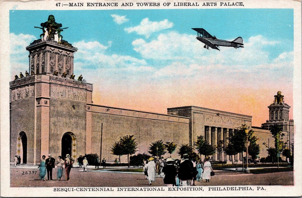 1926 Sesqui-Centennial Exposition Philadelphia PA Liberal Arts Palace Plane