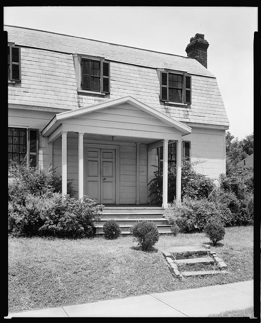 Raleigh North Carolina Joel Lane House 1938 historic home porch front entrance
