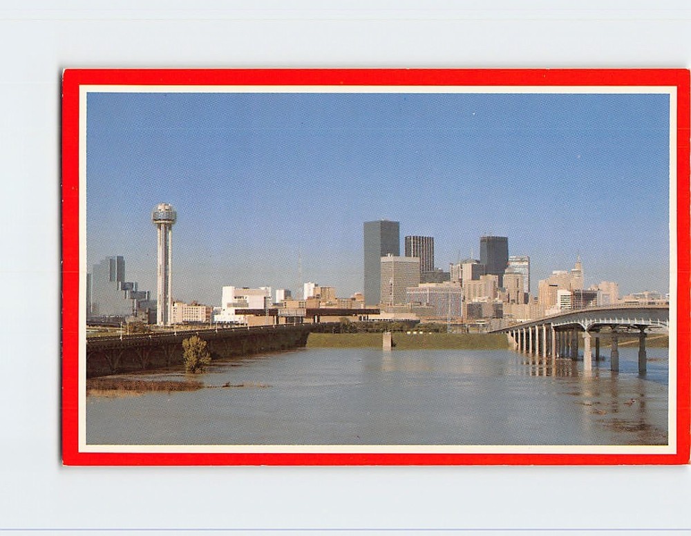 Postcard City Skyline Dallas Texas USA