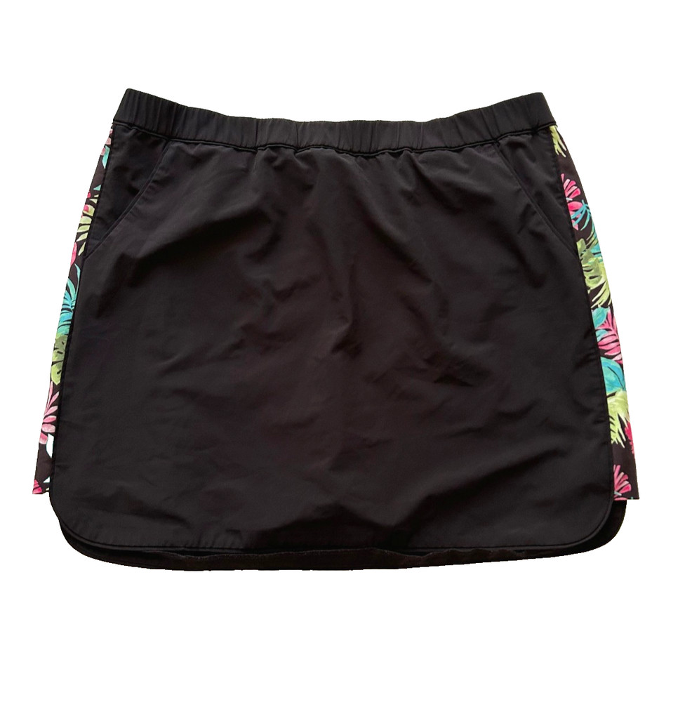Chicos 3 Zenergy Golf  Active Skort 16 Floral Stretch Skirt with Shorts 36x19