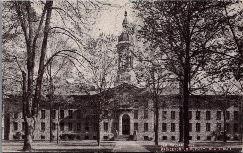 Princeton University Old Nassau Hall NJ Vintage Postcard Conoco TourAide