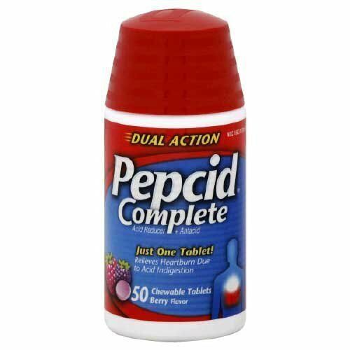 Pepcid Complete Berry Chewable Acid Reducer Tablets 50ct 2-Pack-image