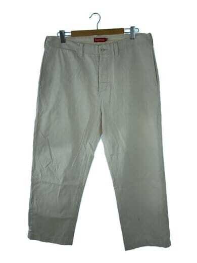 Supreme Pin Up Chino Pant Bottom 36 Cotton White