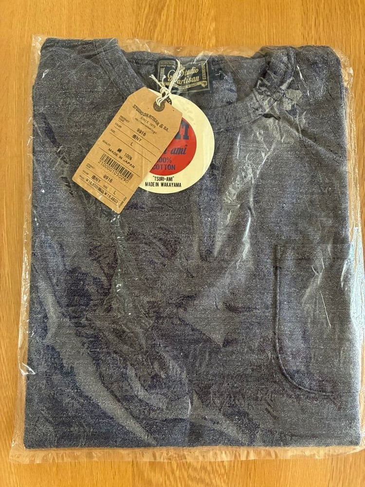 STUDIO D'ARTISAN 9916 Heavyweight T-Shirt Size L Gray