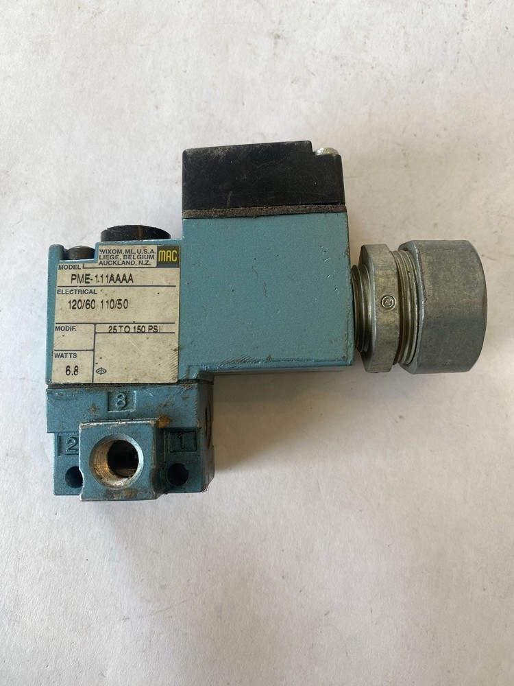 MAC PME-111AAAA Solenoid Valve 120/60 110/50 150PSI 6.8W