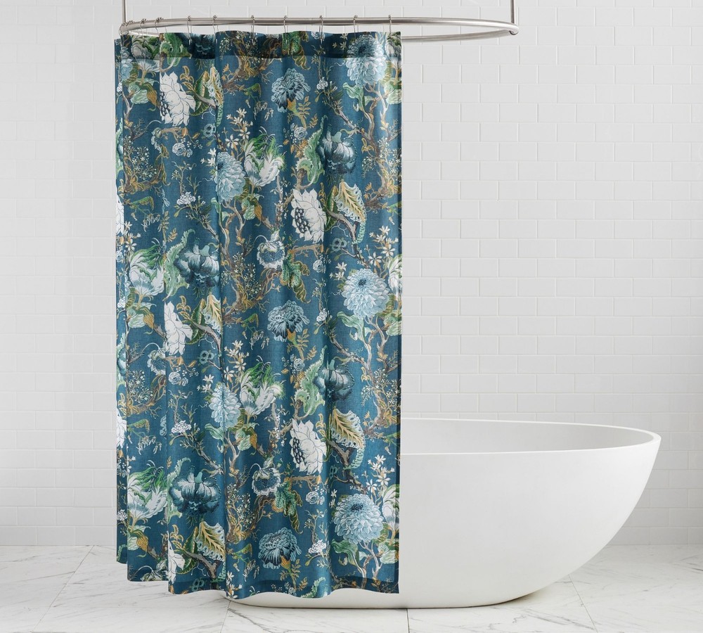 Pottery Barn Dahlia Floral Shower Curtain