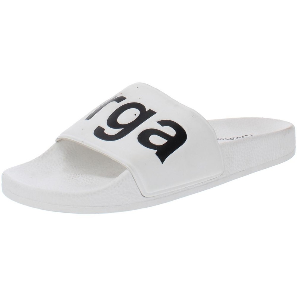 Superga 1908 Womens White Pool Slides Size 6 Medium B M 2039